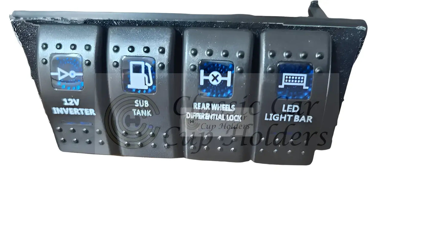 70-79 Series Landcruiser Ashtray Replacement Carling 4 Switch Panel 1984 To 7/2009 - Free Shipping