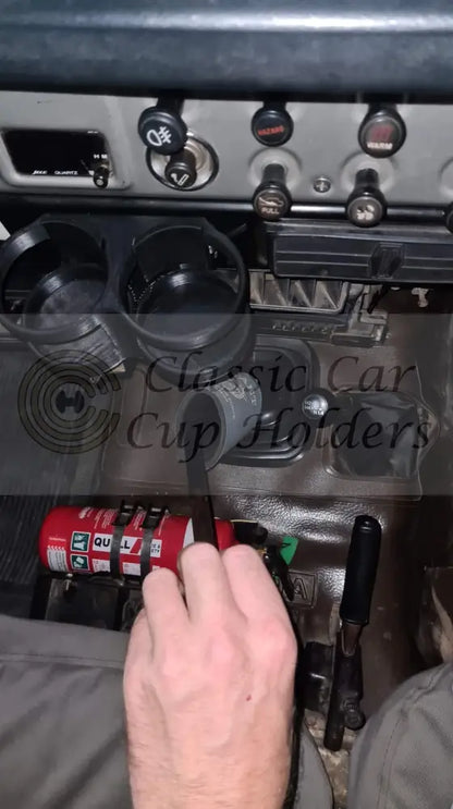 47 Series Landcruiser Dual Cup/Mic Holder With Tray Cup