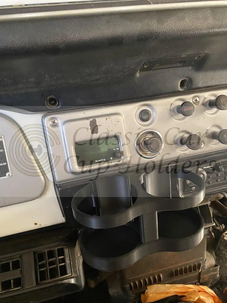 47 Series Landcruiser Dual Cup/Mic Holder With Tray Cup