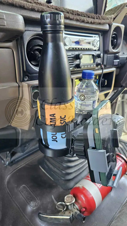 70 To 79 Series Landcruiser Dual Cup\Mic Holder With Tray Cup