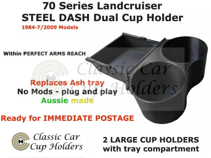 70 Series Landcruiser Dual Cup Holder With Tray Lite Version Free Postage!