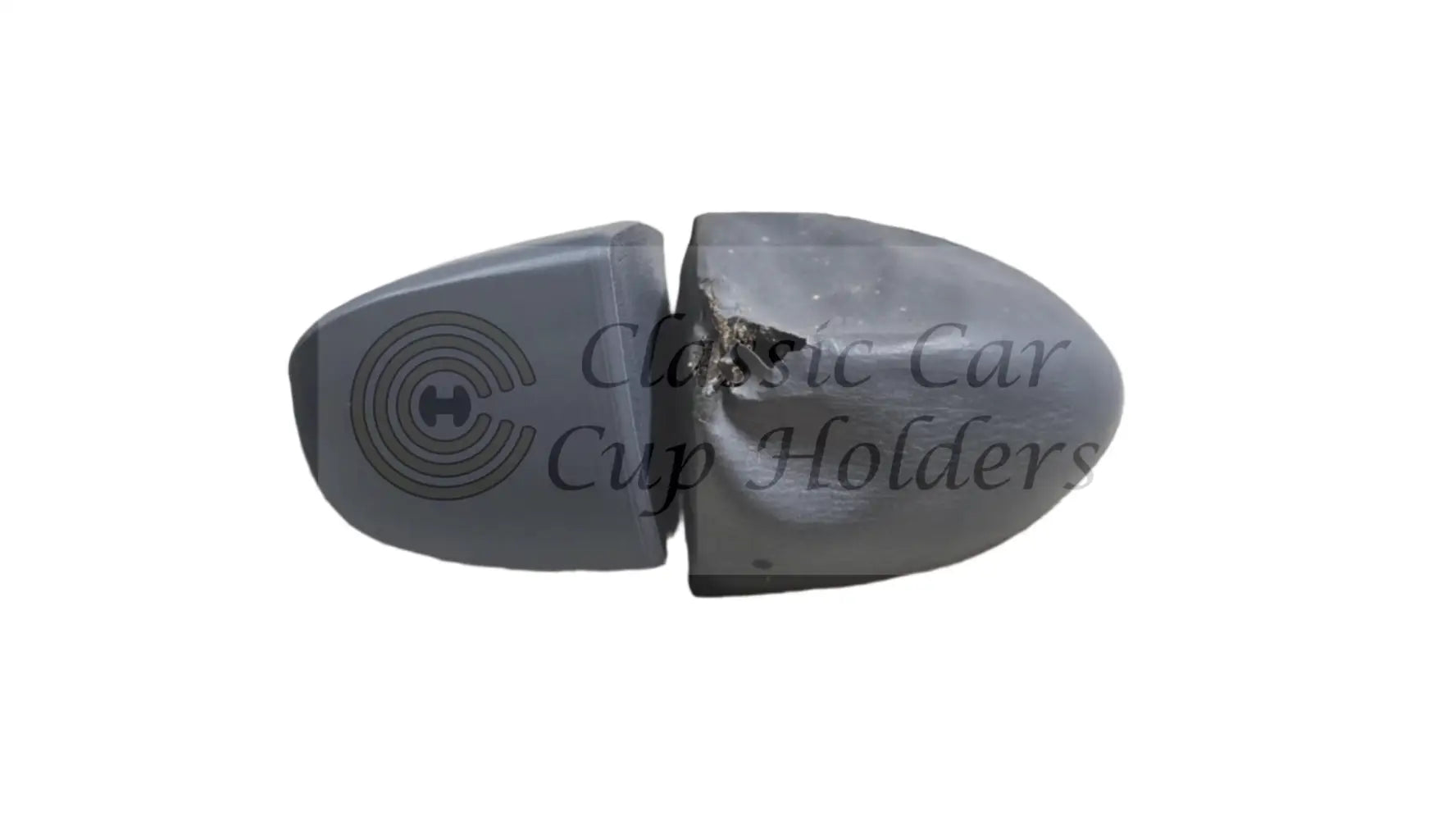 EH Holden reproduction pad end next to original EH Holden pad end, colour comparison 